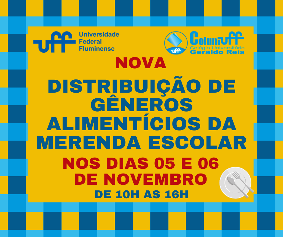 Nova Distribuição de Gêneros Alimentícios da Merenda Escolar – Novembro/2020