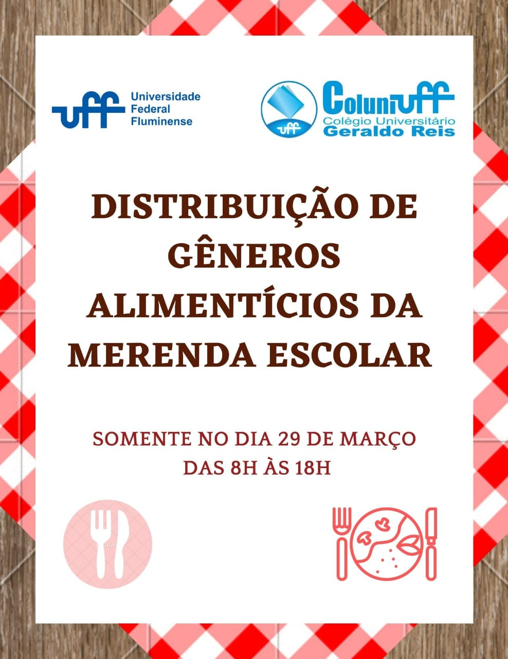 Nova Distribuição de gêneros alimentícios da merenda escolar – Abril/2021