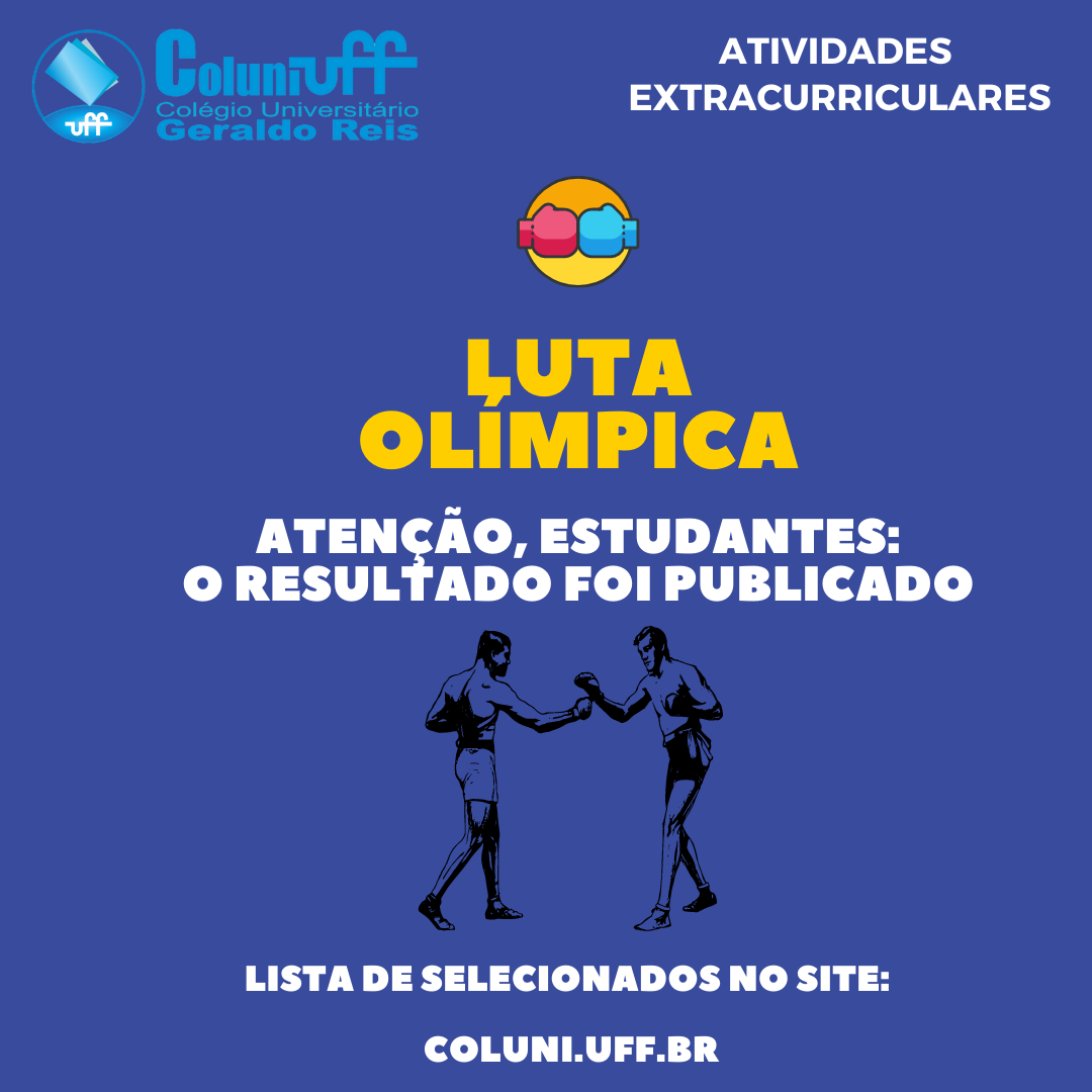 Resultado da seleção da extracurricular de Luta Olímpica