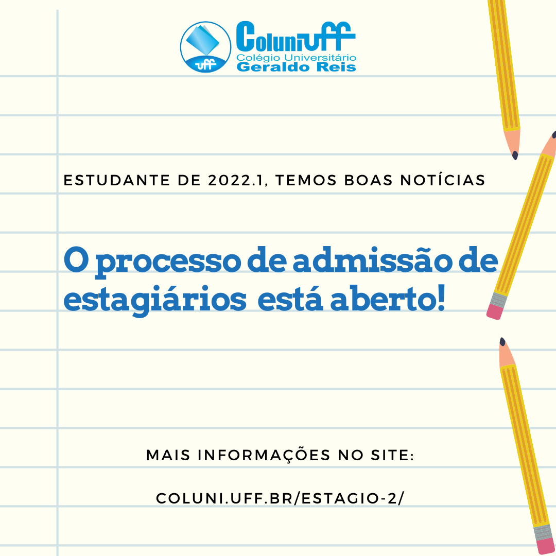 Processo de admissão de estagiários.