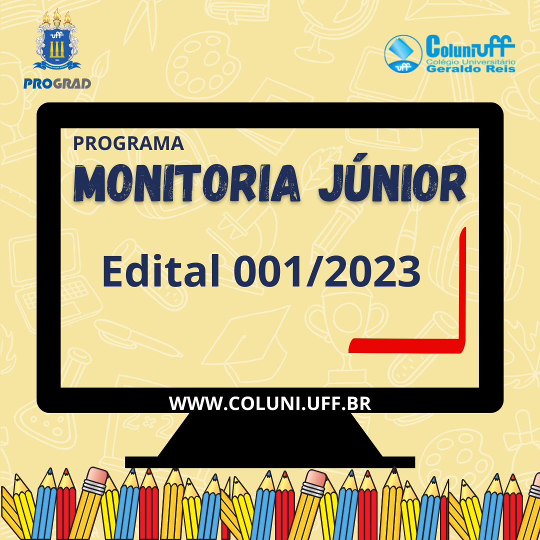 PROGRAMA MONITORIA JÚNIOR 2023