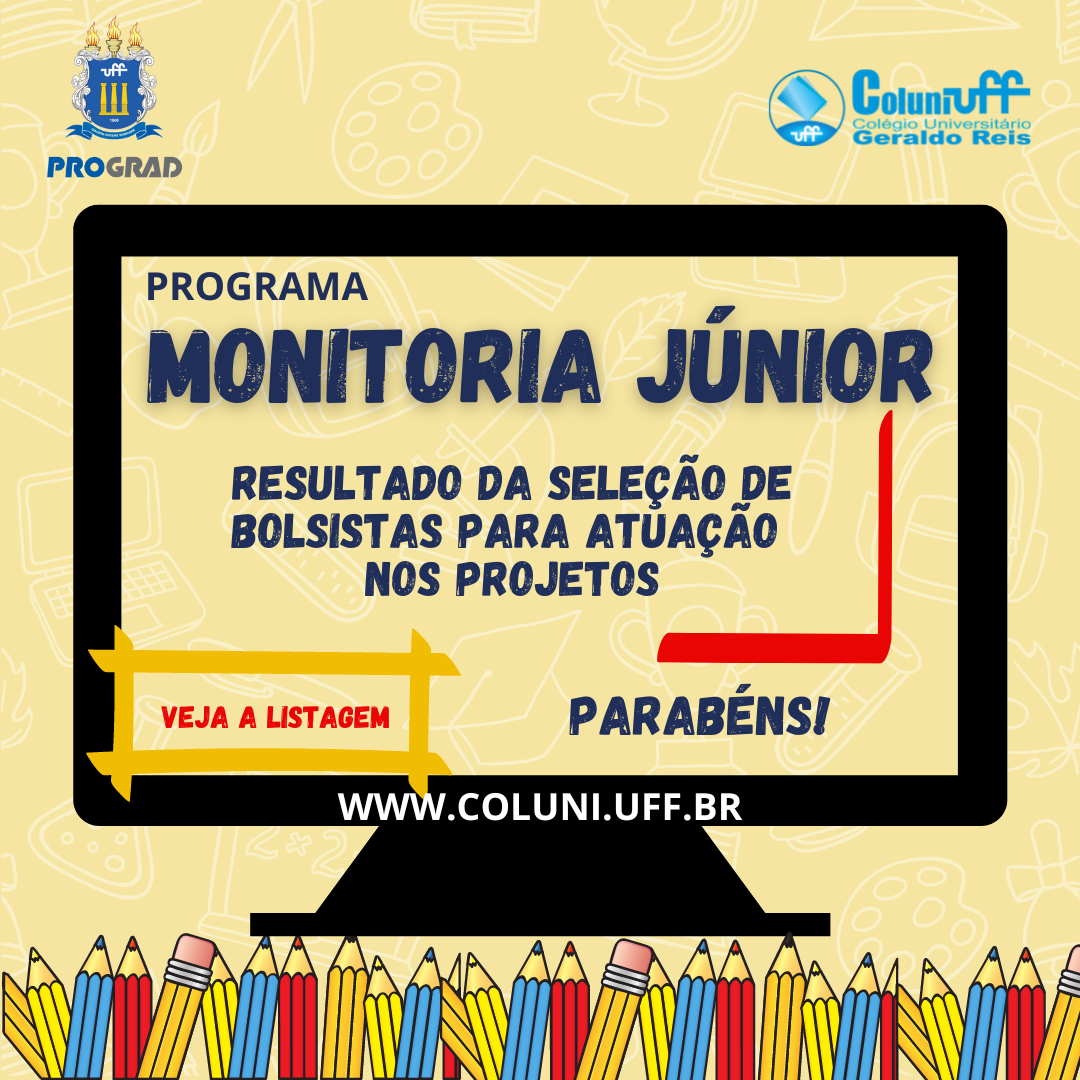 Resultado Programa de Monitoria Júnior 2023